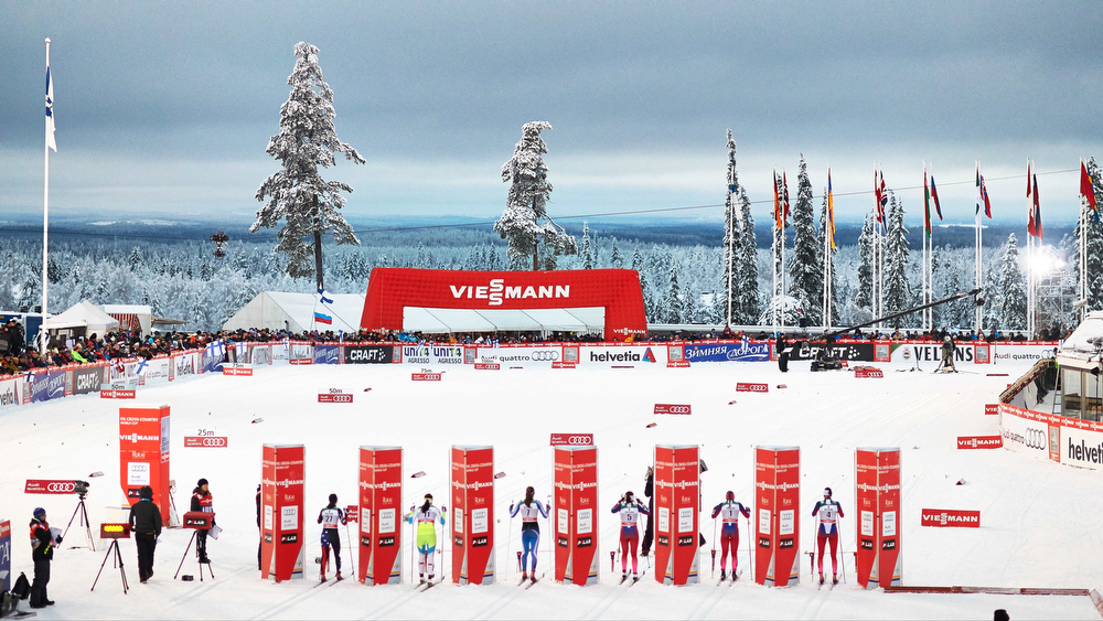 29.11.2014, Ruka, Finland (FIN): women ready for the start - FIS world cup cross-country, individual sprint, Ruka (FIN). www.nordicfocus.com. © Felgenhauer/NordicFocus. Every downloaded picture is fee-liable.