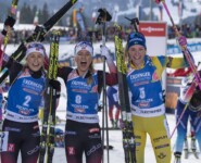 Ingrid Landmark Tandrevold (NOR), Tiril Eckhoff (NOR), Hanna Oeberg (SWE)