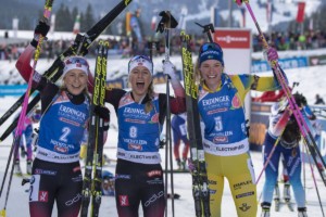 Ingrid Landmark Tandrevold (NOR), Tiril Eckhoff (NOR), Hanna Oeberg (SWE)