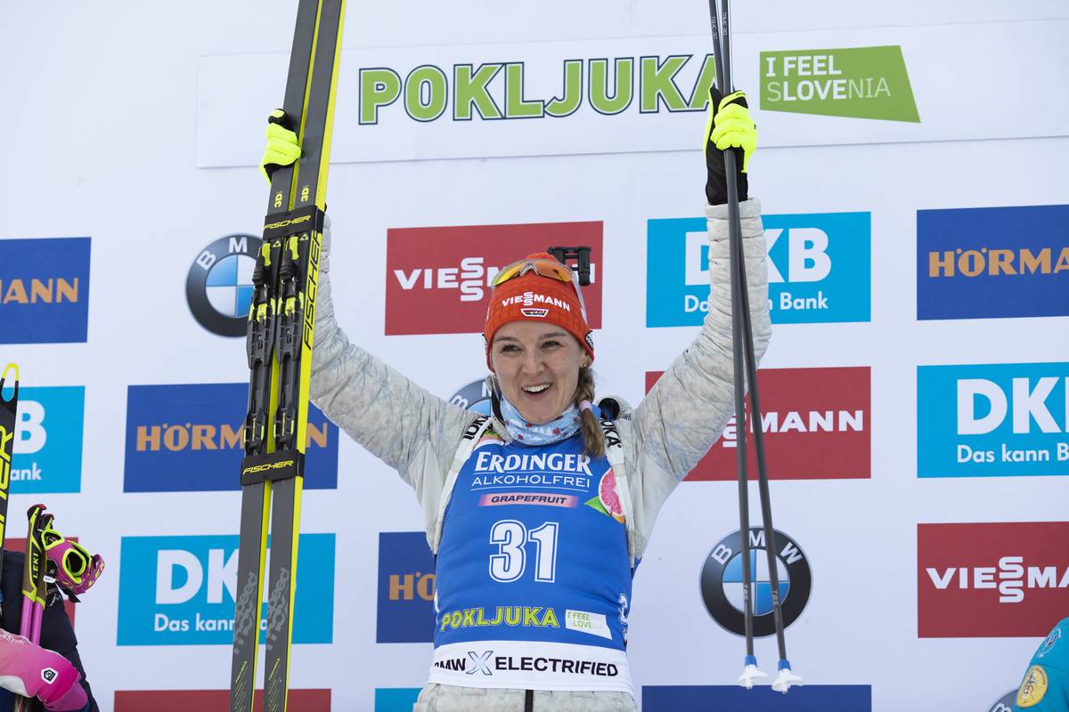 Biathlon Weltcup Pokljuka Denise Herrmann holt ersten Weltcupsieg der Saison