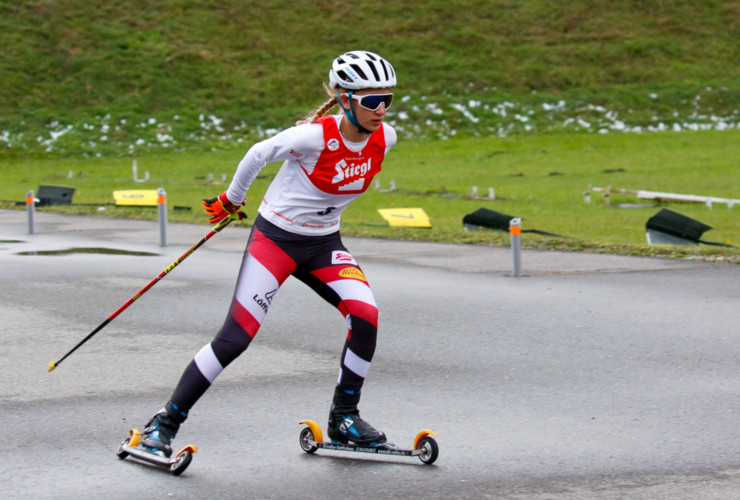 Annalena Slamik wird Zweite in Eisenerz.