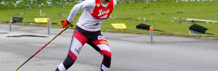 Annalena Slamik wird Zweite in Eisenerz.