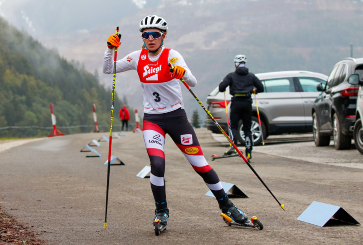 Annalena Slamik wird Zweite in Eisenerz.