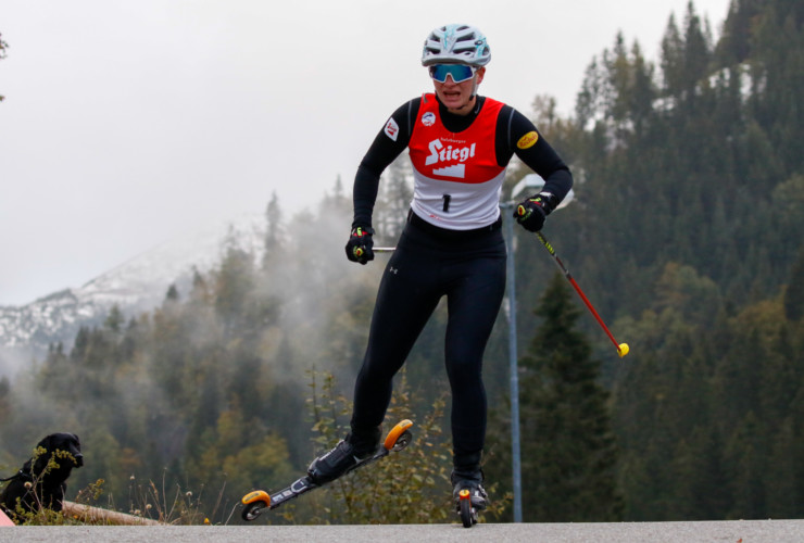 Claudia Purker wird starke Dritte.