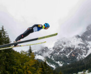 Johannes Lamparter springt in Eisenerz.