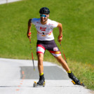 Lukas Greiderer siegt beim Bergrennen in Bischofshofen.