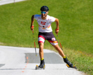 Lukas Greiderer siegt beim Bergrennen in Bischofshofen.