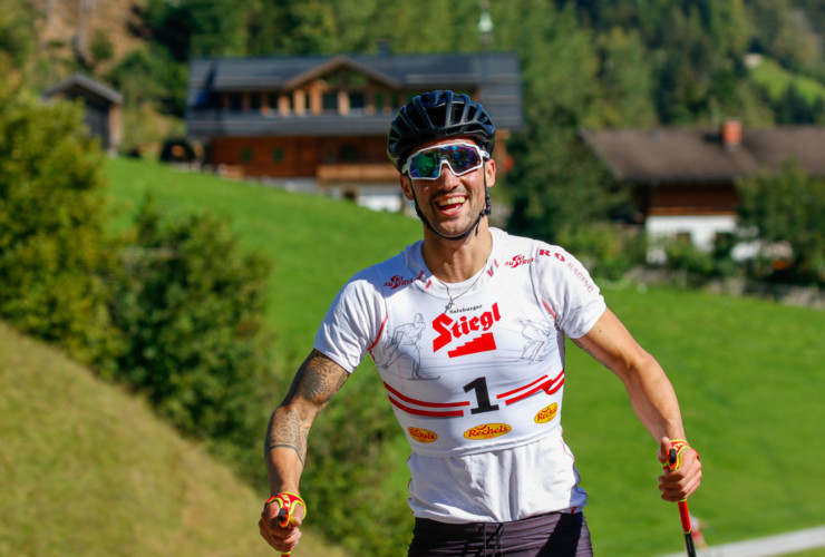 Lukas Greiderer siegt beim Bergrennen in Bischofshofen.