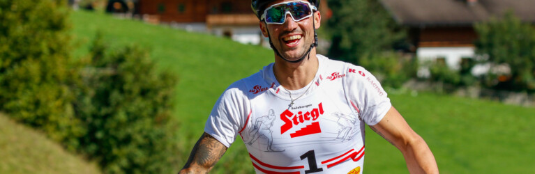 Lukas Greiderer siegt beim Bergrennen in Bischofshofen.