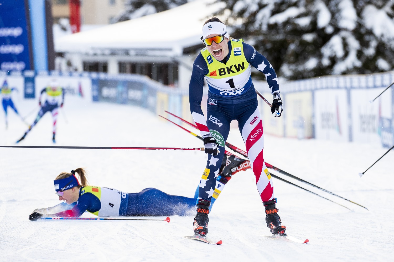 Nadine Faehndrich iki medalio finiše pritrūko kojos kyštelėjimo 