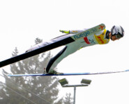 Matteo Baud gewann das Springen.