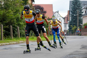 Terence Weber (vorne) lief lange in der Spitzengruppe.