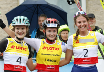 Die Siegerinnen: Ema Volavsek, Gyda Westvold Hansen und Annika Sieff.