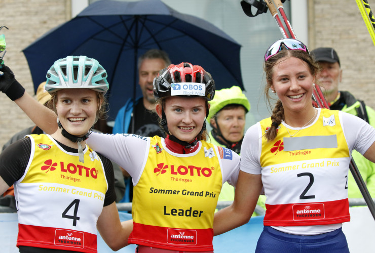 Die Siegerinnen: Ema Volavsek, Gyda Westvold Hansen und Annika Sieff.