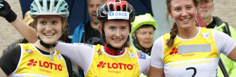 Die Siegerinnen: Ema Volavsek, Gyda Westvold Hansen und Annika Sieff.