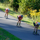 Das Spitzenquartett: (l-r) Jens Oftebro (NOR), Martin Fritz (AUT), Mario Seidl (AUT), Ilkka Herola (FIN)