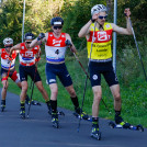 Das Spitzenquartett: (l-r) Martin Fritz (AUT), Mario Seidl (AUT), Jens Oftebro (NOR), Ilkka Herola (FIN).