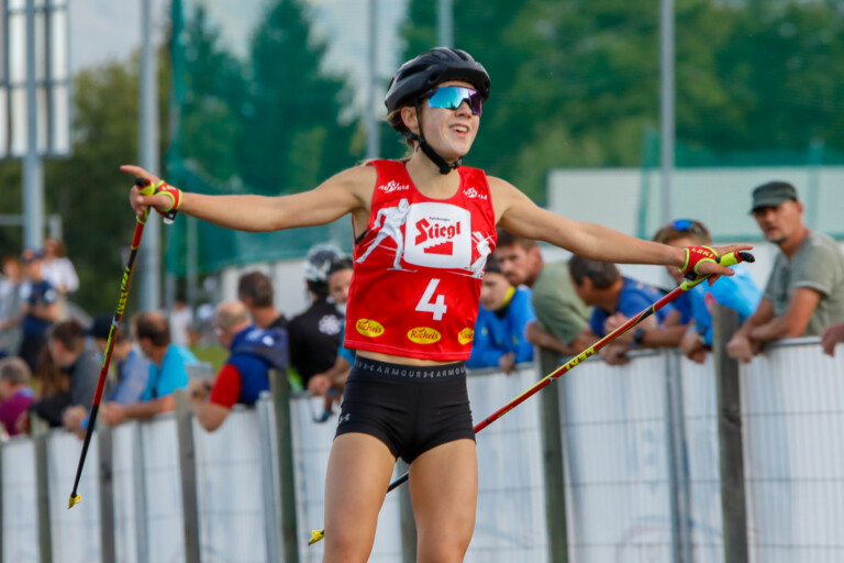 Sigrun Kleinrath freut sich auch über den vierten Platz.