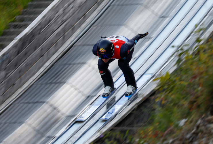 Jakob Lange beim Sommer Grand Prix in Villach.