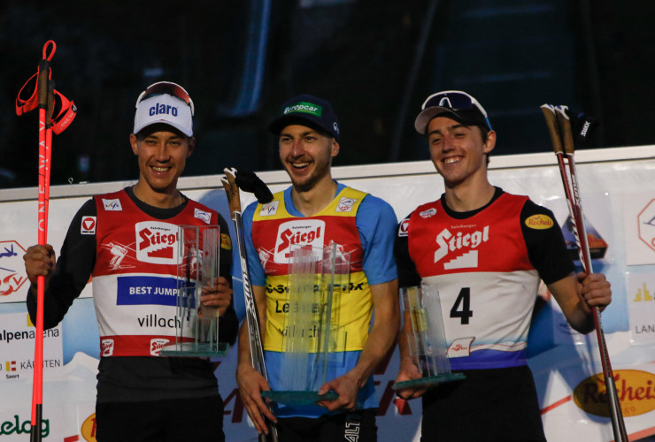 Das Podium: Mario Seidl, Ilkka Herola, Stefan Rettenegger.