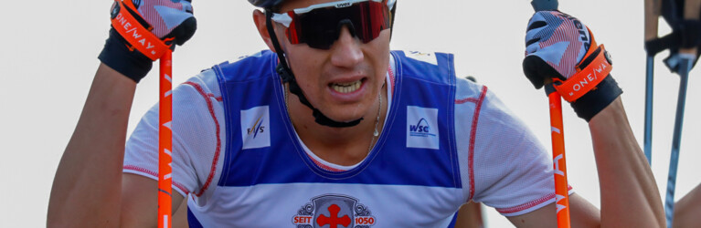 Mario Seidl nach der Zielankunft