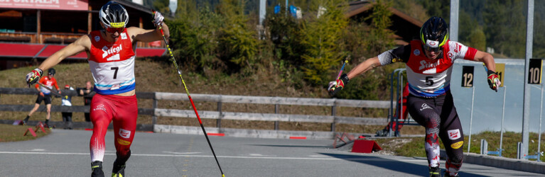 Zielsprint: Martin Fritz (r) hat das bessere Ende für sich.