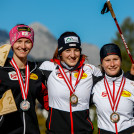 Die drei siegreichen Damen: Eva Hubinger, Lisa Hirner, Marit Weichselbraun (l-r).