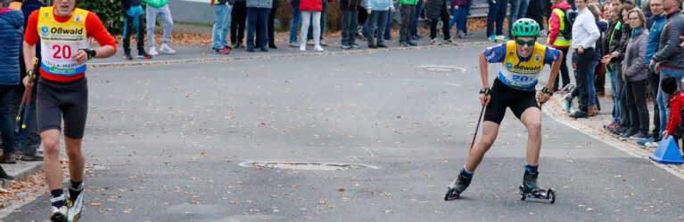 Unterstützung vom Teamkollegen bis ins Ziel: Beat Wiedermann (l) und Alois Wegmann.