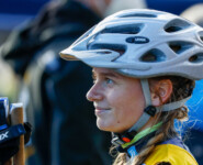 Cindy Haasch im Ziel
