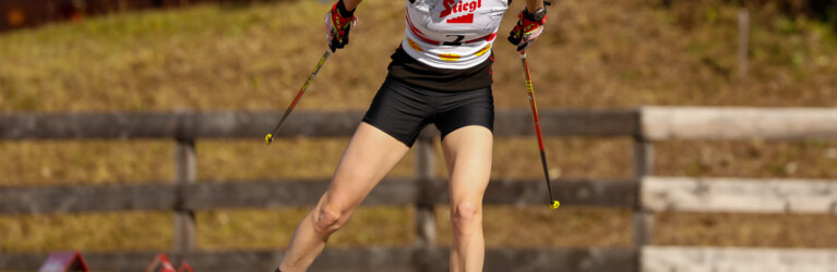 Eva Hubinger wurde Zweite beim Rennen der Damen.