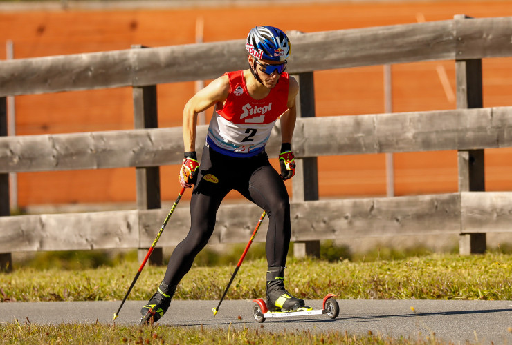 Johannes Lamparter beim Rennen in Seefeld.