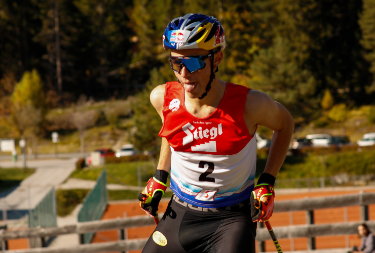 Johannes Lamparter beim Rennen in Seefeld.