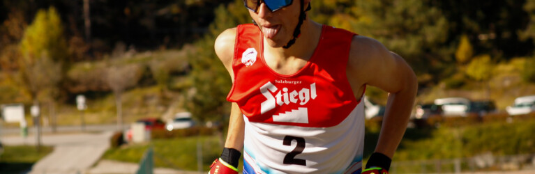 Johannes Lamparter beim Rennen in Seefeld.