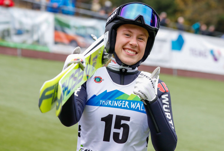 Größte Weite des Tages bei den Damen: Jenny Nowak.