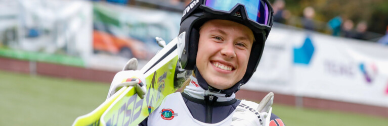 Größte Weite des Tages bei den Damen: Jenny Nowak.