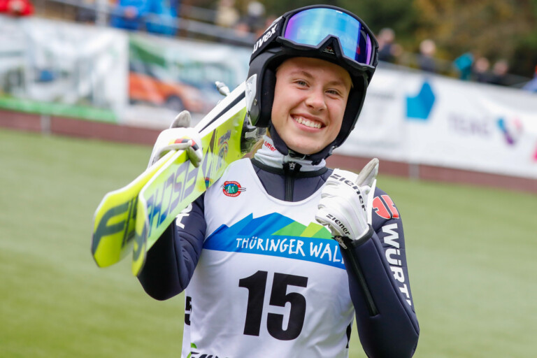 Größte Weite des Tages bei den Damen: Jenny Nowak.