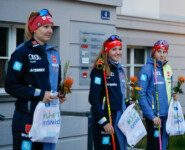 Die weiteren Platzierten: Svenja Wuerth (GER), Magdalena Burger (GER), Maria Gerboth (GER) (l-r).