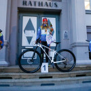 Das Podium der Damen: Jenny Nowak siegt vor Cindy Haasch und Marie Nähring.