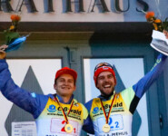 Das siegreiche Oberstdorfer Duo: Julian Schmid und Johannes Rydzek.