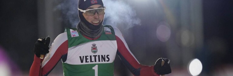 Der strahlende Sieger: Jarl Magnus Riiber