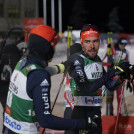 Die beiden Oberstdorfer Julian Schmid (l) und Johannes Rydzek waren ebenfalls zufrieden.