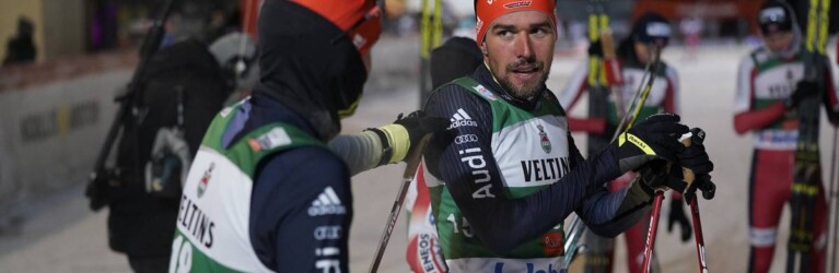 Die beiden Oberstdorfer Julian Schmid (l) und Johannes Rydzek waren ebenfalls zufrieden.