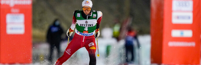 Johannes Lamparter auf dem Weg zum ersten Podiumsplatz der Saison.