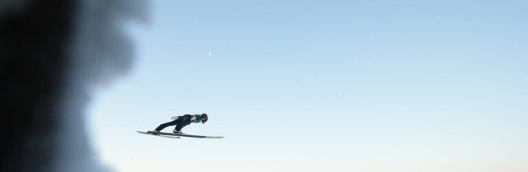 Terence Weber auf dem Weg zum weitesten Sprung des Tages.