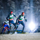 Auf dem Weg aufs Podium: Terence Weber und Eric Frenzel.