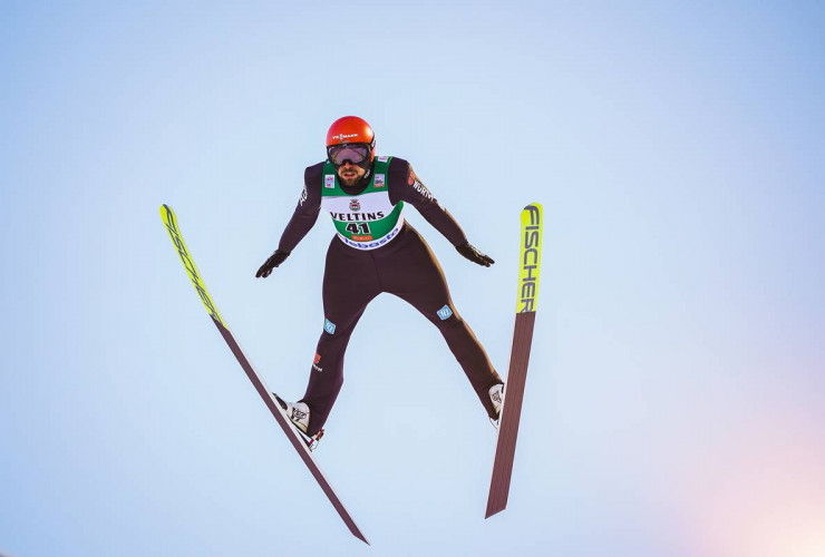 Nach Johannes Rydzeks Sprung war Schluss mit dem heutigen Springen.