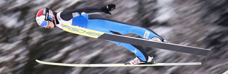 Mari Leinan Lund sprang deutlich am weitesten.