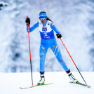 Annika Sieff (ITA) auf dem Weg zu ihrem ersten Weltcup-Podium.