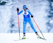 Annika Sieff (ITA) auf dem Weg zu ihrem ersten Weltcup-Podium.