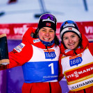 Die siegreichen Norwegerinnen Mari Leinan Lund und Gyda Westvold Hansen.